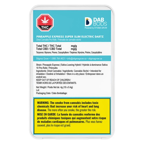 Dab Bods - Pineapple Express Super Slim Electric Dartz Pre-Roll