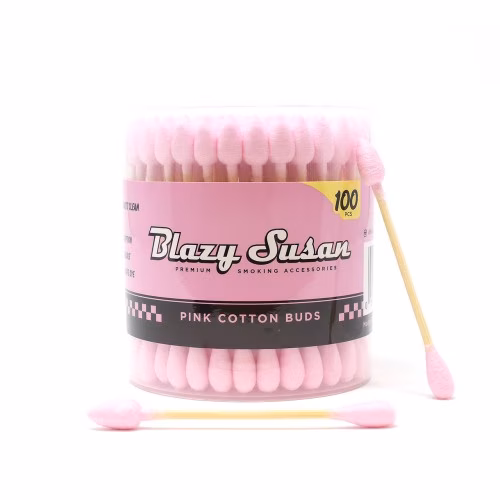 Blazy Pink Cotton Buds | Thick Cotton Swabs | No Residue or Aftertaste