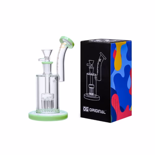 7" OG ORIGINAL GLASS BUBBLER PINK