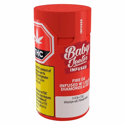 Baby Jeeter Resin Infused Fire OG Pre-Rolls