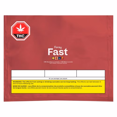 Foray - Fast CBN Blackberry Lavender Soft Chews