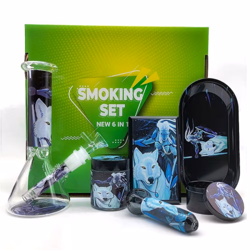 SMOKING GIFT SET WOLF