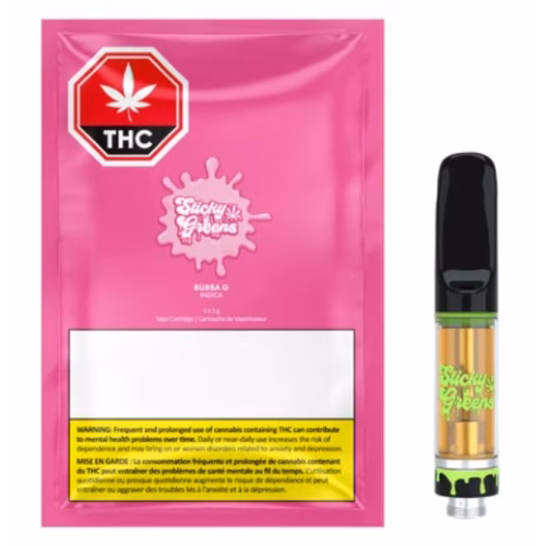 Sticky Greens - Bubba G - Liquid Diamonds 510 Thread Cartridge