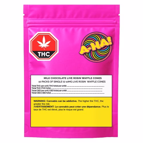 A-Ha! - Milk Chocolate Live Rosin Waffle Cones