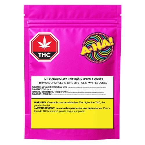 A-Ha! - Milk Chocolate Live Rosin Waffle Cones