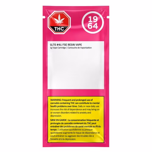 1964 - GLTO #41 FSE Resin 510 Vape Cartridge