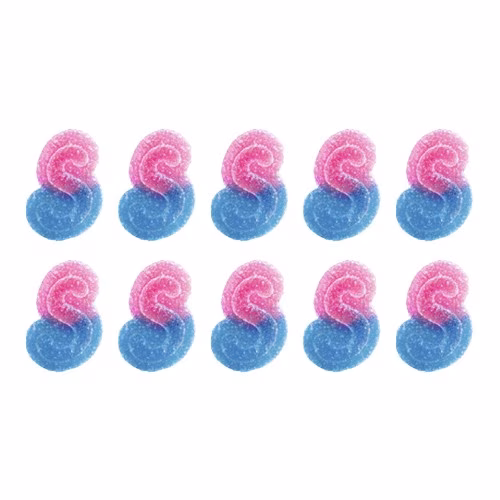 SOURZ by Spinach - Fully Blasted Blue Raspberry Watermelon Indica 100MG Gummies
