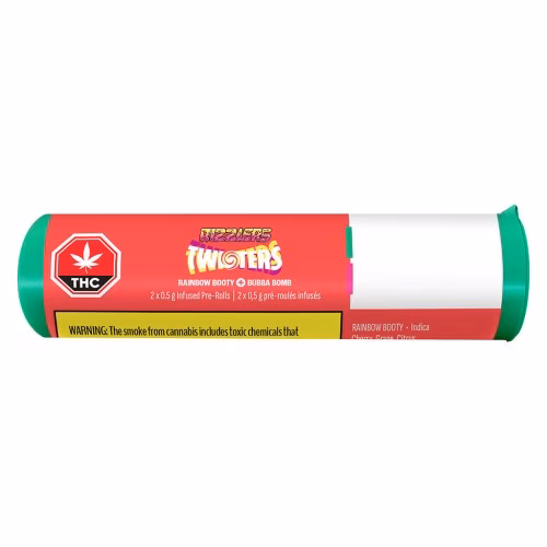 Rizzlers - Twisters - Rainbow Booty + Bubba Bomb Infused Pre-Roll