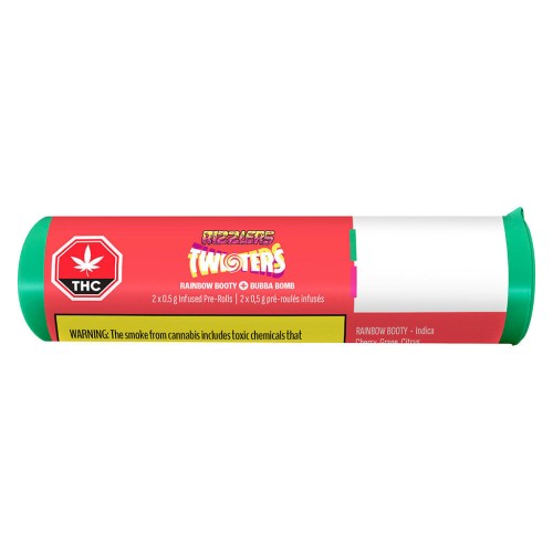 Rizzlers - Twisters - Rainbow Booty + Bubba Bomb Infused Pre-Roll