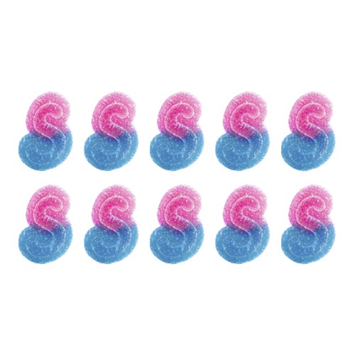 SOURZ by Spinach - Fully Blasted Blue Raspberry Watermelon Indica Gummies (Multi-pack of 10)