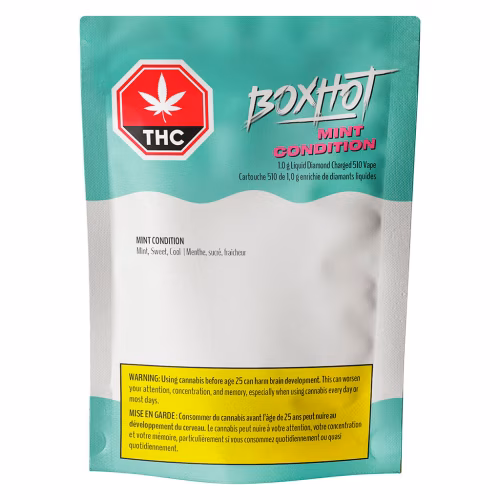 BOXHOT - Mint Condition Liquid Diamond Charged 510 Thread Cartridge