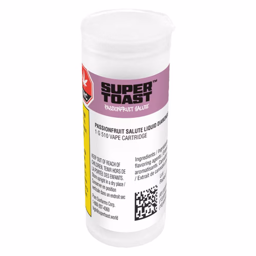 Super Toast - Passionfruit Salute Liquid Diamonds 510 Thread Cartridge