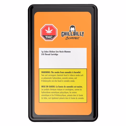 Chillbilly - Cobra Chicken Live Resin Blammo 510 Thread Cartridge