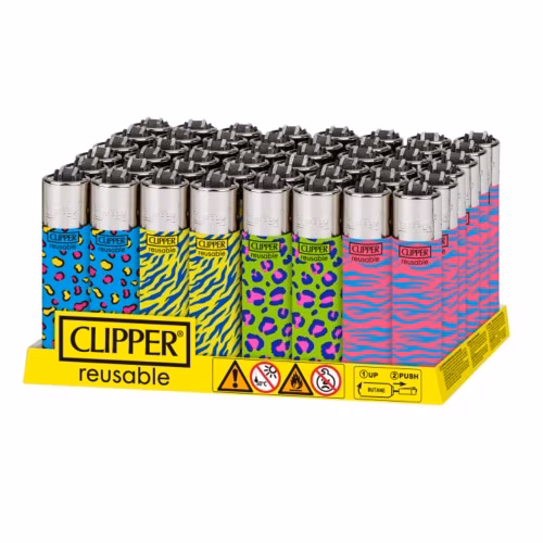 Clipper Pop Animal Print / Florescent Nebula