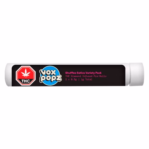 Vox Popz - Shufflez Sativa Diamond Infused Pre-Rolls
