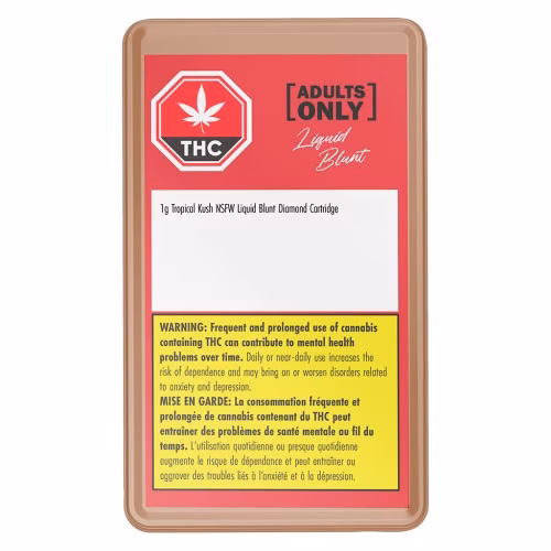 Adults Only - Tropical Kush NSFW Liquid Blunt Diamond 510 Thread Cartridge