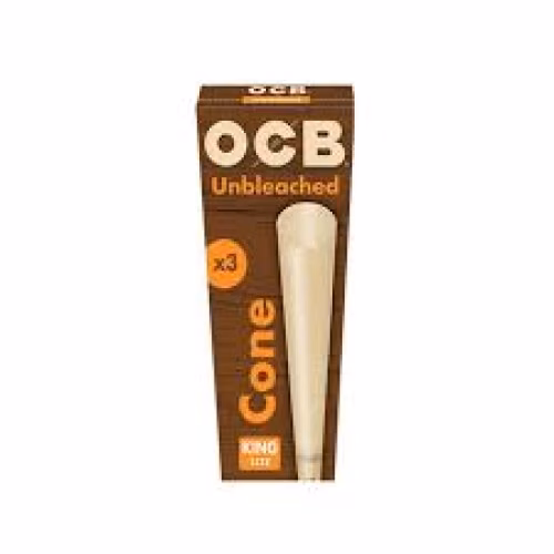 OCB | King Size Virgin Unbleached Cones [3 Pack]