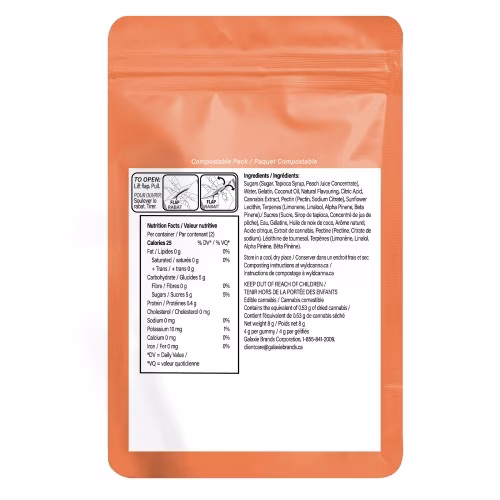 Wyld - Real Fruit Peach Soft Chews 5:1 CBD:THC