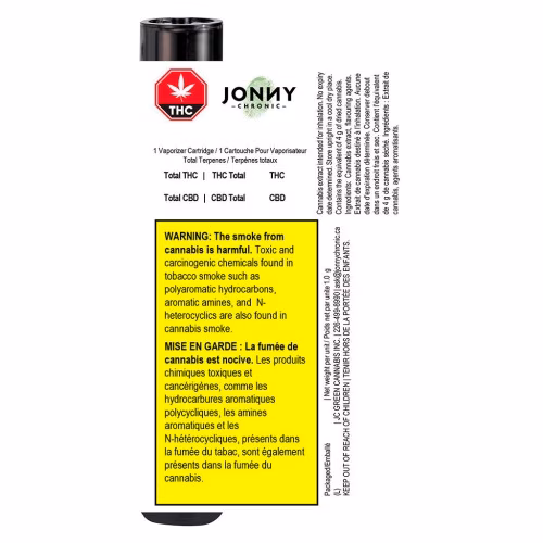 Jonny Chronic - Northern Lights Liquid Diamonds 510 Thread Cartridge