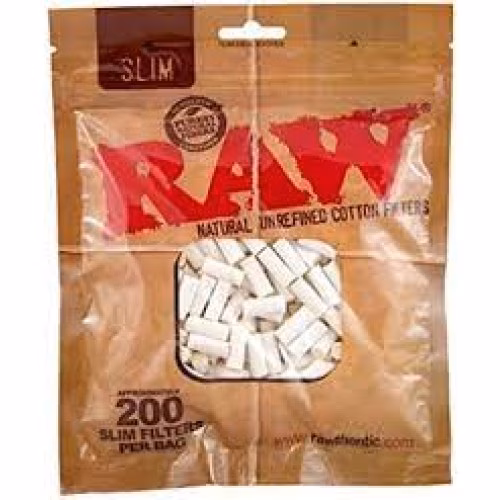 Raw Cotton Filters Bag 200ct