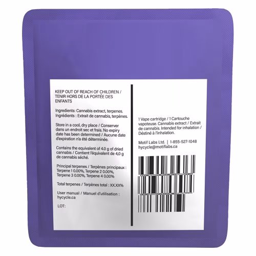 HycycleMAX - Hycycle 1:1 510 Thread Cartridge