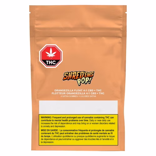 SHRED'EMS - Orangezilla Float THC:CBD Soft Chews