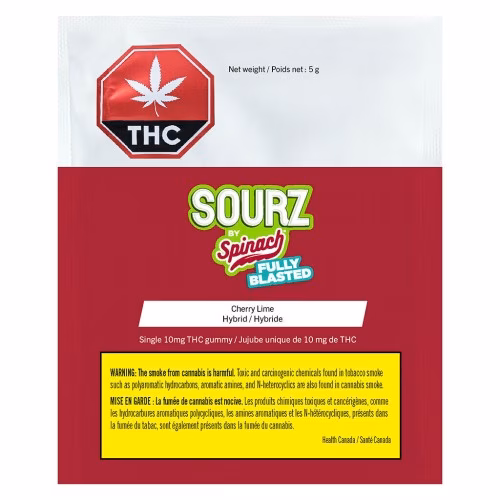 SOURZ by Spinach - Fully Blasted Cherry Lime Gummy