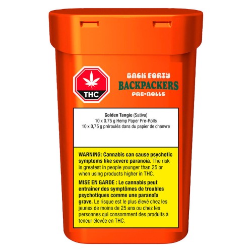 Back Forty - Backpackers Pre-Roll - Golden Tangie