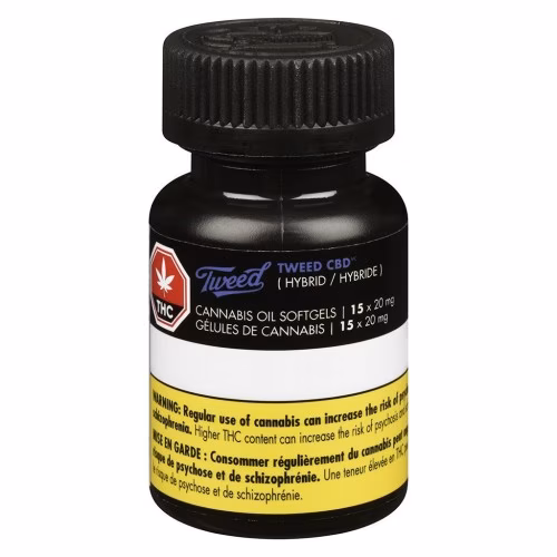Tweed - CBD Softgels (20mg) 15caps