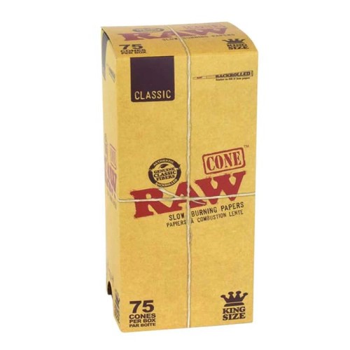 Raw Classic King Cones 75/Box