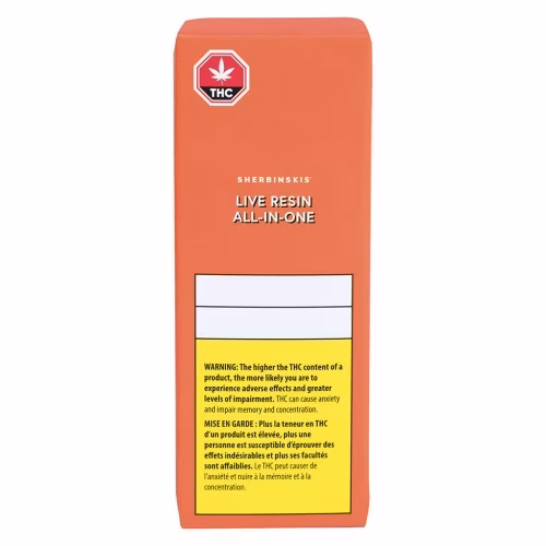 Sherbinskis - Orange Sherbs Live Resin Disposable Pen