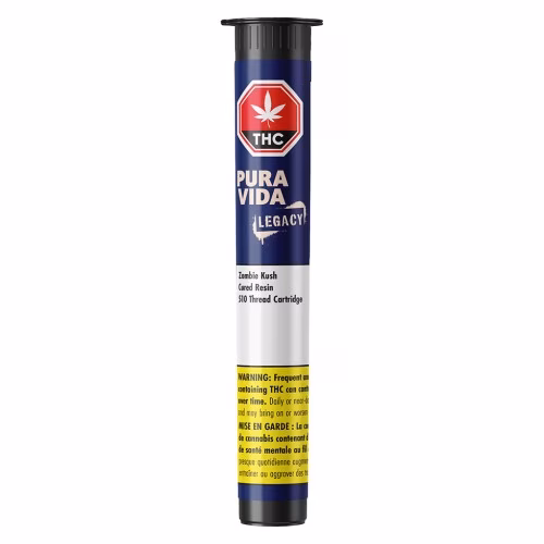 Pura Vida - Zombie Kush Cured Resin 510 Cartridge