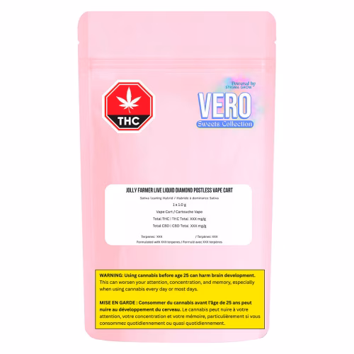 VERO - Jolly Farmer Live Liquid Diamond POSTLE 510 Thread Cartridge
