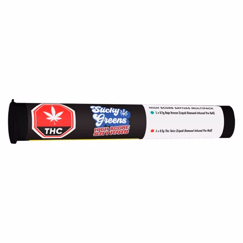 Sticky Greens - High Score Sativas - Liquid Diamond Double Infused