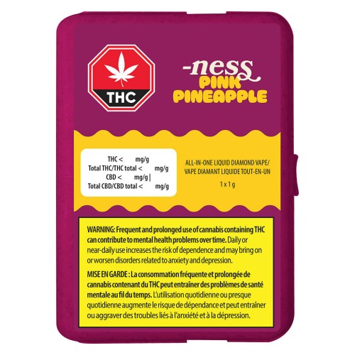 Ness - Pink Pineapple All-in-one Liquid Diamond Vape