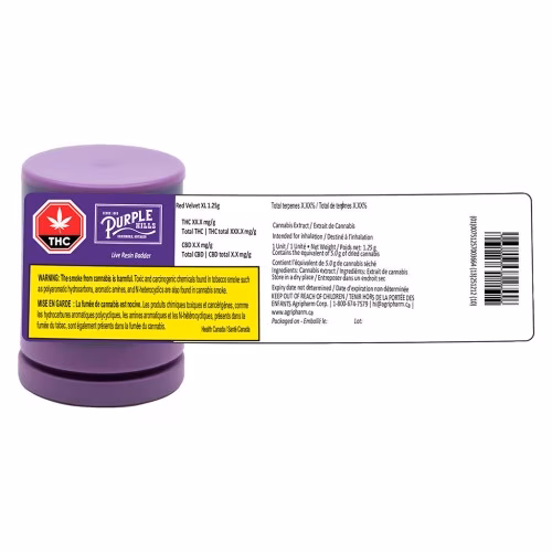 Purple Hills - Live Resin Badder – Red Velvet XL