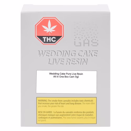 (GAS) - Wedding Cake Pure Live Resin All in One Box Cart