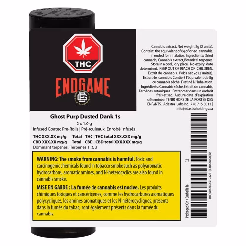 Endgame - Ghost Purp Dusted Dank 1s Infused Pre-Roll