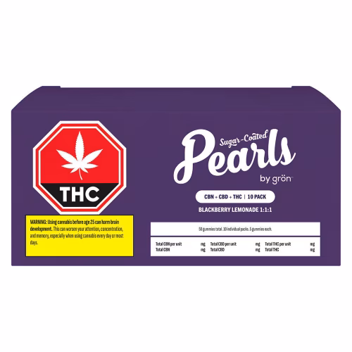 Pearls by Grön - Blackberry Lemonade 1:1:1 CBN/CBD/THC