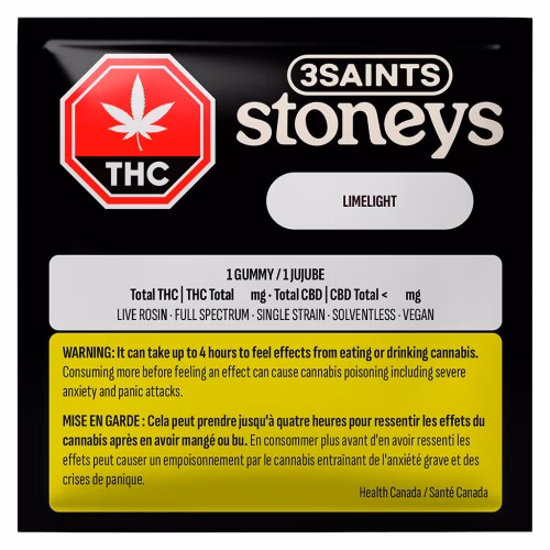 3Saints - Limelight Rosin Gummy