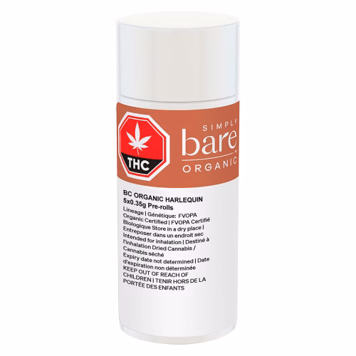 Simply Bare - BC Organic Harlequin - THC:CBD  1:1