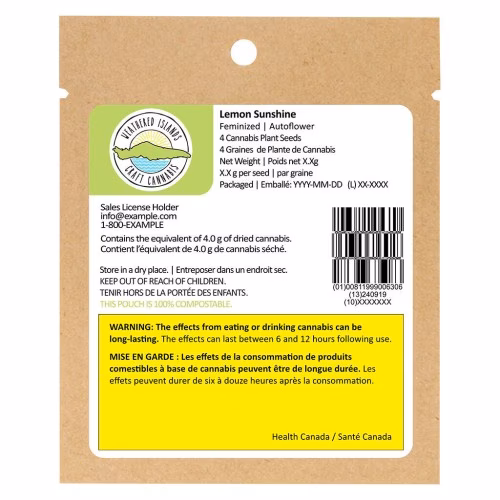 Weathered Islands Craft Cannabis - Lemon Sunshine Feminized Seeds