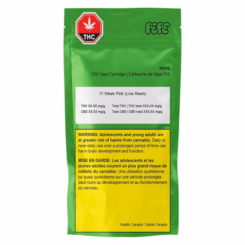 PEPE - Pepe - 11 Week Pink (Live Resin) - Indica - 1g