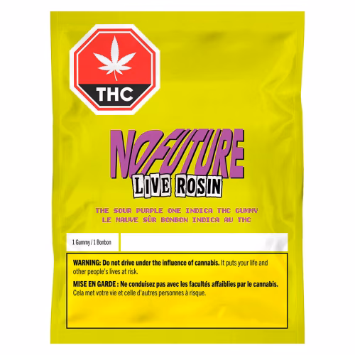 NO FUTURE - The Sour Purple One - Live Rosin Indica THC Gummy