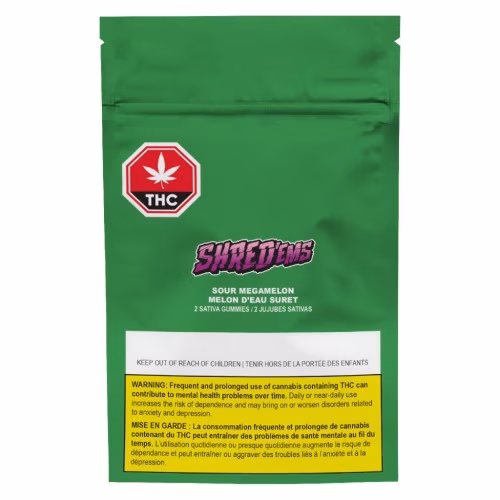 SHRED'EMS - Sour Megamelon Gummies 2 Pack Soft Chews