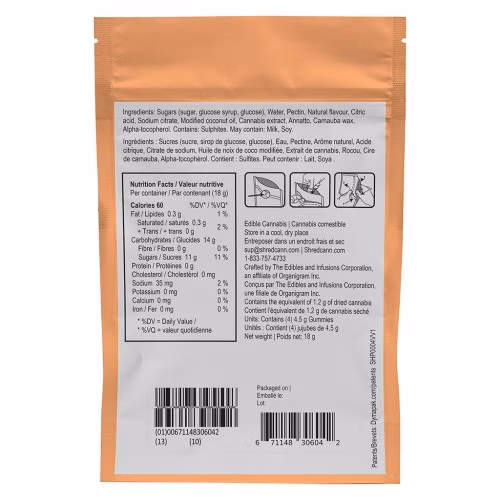 SHRED'EMS - Orangezilla Float THC:CBD Soft Chews
