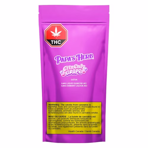 Papa's Herb - CttnCndy Grape Liquid Diamond AIO