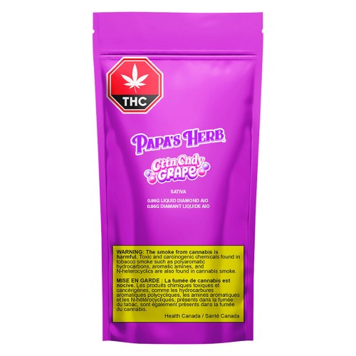 Papa's Herb - CttnCndy Grape Liquid Diamond AIO