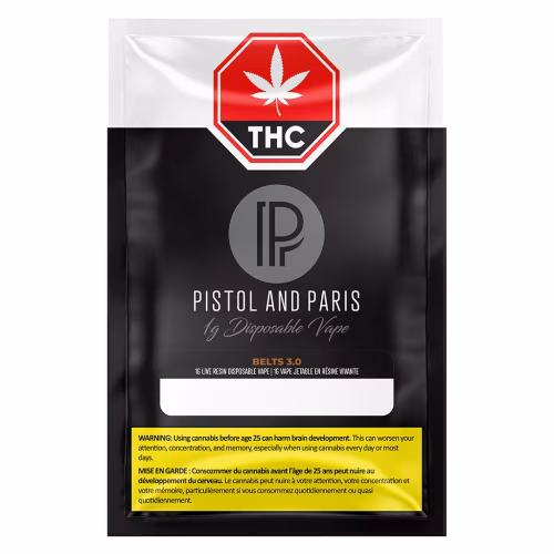 Pistol and Paris - Belts 3.0 Live Resin Disposable Vape AIO