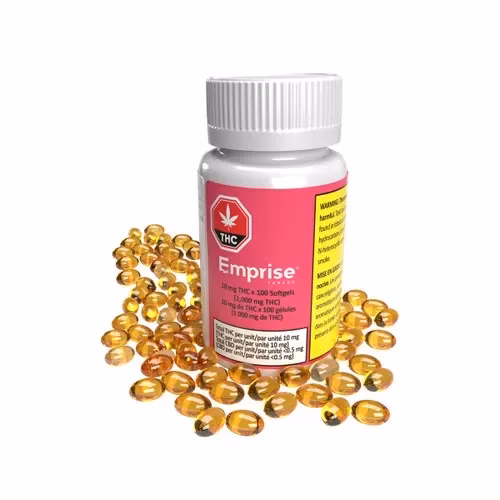 10mg THC Softgels x 100 (1000mg per bottle)